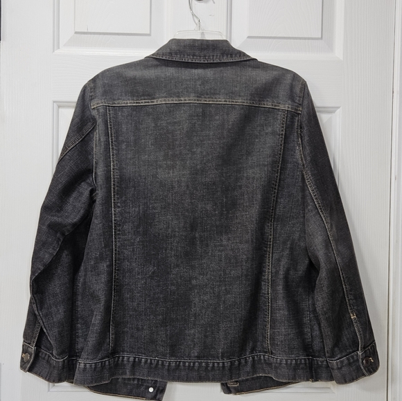 Chico's Jackets & Coats 3 Chicos 6 Xxl Jean Jacket Dark Wash
